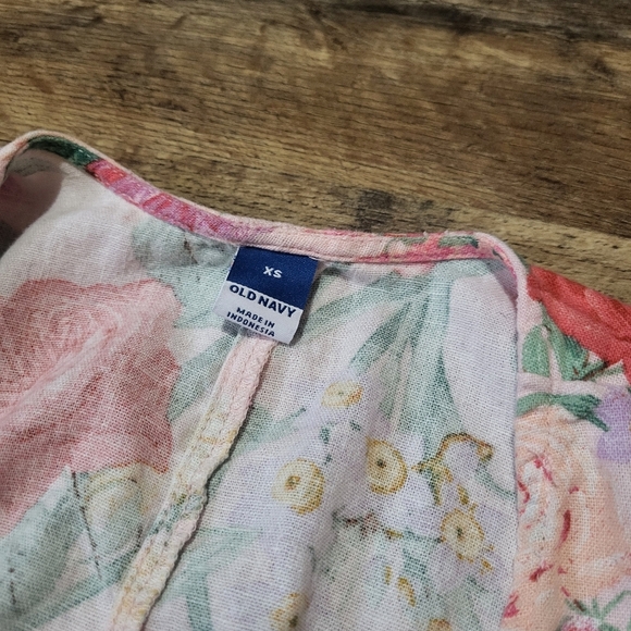 Old Navy Floral Maxi Wrap Dress Size XS - Picture 3 of 8